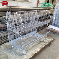 Paniers de rangement empilables robustes pour la vente au détail, cages de stockage, conteneurs – Vente en gros directe usine OEM
