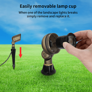 Foco LED MR16 RGBW IP65 6W 24V de Bajo Voltaje, Impermeable, de Latón, para Jardín y Paisajismo con App Amart - Product Image 3