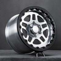 Jantes forgées Beadlock sur mesure, 2 pièces, 5 branches, en alliage d'aluminium, pour performances de drag racing à haute vitesse