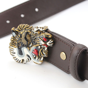 <span class=keywords><strong>Amazon</strong></span> Deuxième couche En <span class=keywords><strong>Cuir</strong></span> <span class=keywords><strong>ceinture</strong></span> hommes et femmes tigre boucle en <span class=keywords><strong>cuir</strong></span> <span class=keywords><strong>ceinture</strong></span> en gros - Product Image 6
