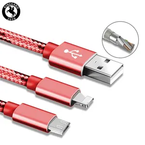 Nylon geflochtene USB C zu USB C Aufladung Datenladekabel Fabrik individuelles Handykabel typ c kabel schnelles Aufladen 3 m