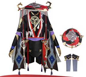 Costume de <span class=keywords><strong>cosplay</strong></span> <span class=keywords><strong>Scaramouche</strong></span> Fatui Balladeer Genshin Wanderer KunikuHalloween Anime Game Genshin Impact pour hommes - Product Image 2