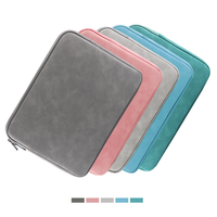 Housse de protection pour tablette en cuir PU durable, style coréen, simple, portable, grande capacité, antichoc, pour tablettes de 11 à 15,6 pouces