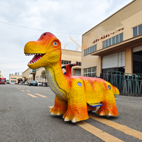 Manège électrique télécommandé en forme de dinosaure pour enfants, idéal pour les parcs d'attractions et centres commerciaux