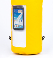 Ustom-Bolsa de lona impermeable con cremallera para exteriores, bolsa seca de PVC de 500D para deportes a prueba de agua con ventana transparente