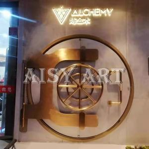 Retro creativo bar Internet celebridad puerta insonorizada Puerta de baño personalizada estilo Industrial interior hierro puerta <span class=keywords><strong>Invisible</strong></span> - Product Image 5