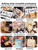 Boîte d'emballage alimentaire en carton pyramidal personnalisée Keluli avec poignée pour gâteaux madeleine, pâtisseries et desserts, recyclable, design estampé