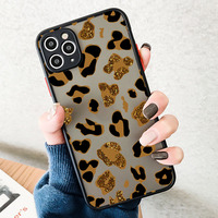 Coque de téléphone rigide antichoc motif léopard pour iPhone 15 Pro Max 16E 17 AIR 18