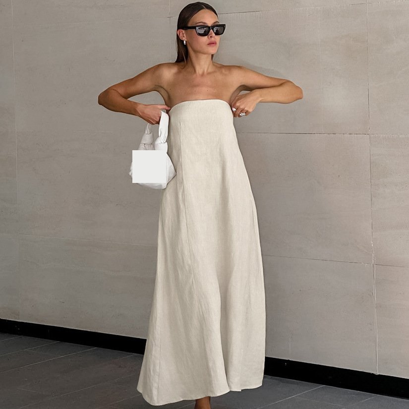 chinese dress ladies White Aqua Cotton Beach Dress  Lindsey Brown