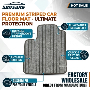Alfombrillas Ecológicas para Auto SONSANG, Lavables, Inodoras, Universales, Juego Completo para Protección <span class=keywords><strong>Interior</strong></span> - Product Image 2