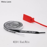 Coolstring 8mm lacets plats en silicone monocouche lettre anglaise imprimée "lacets" pour baskets chaussures de sport bottes