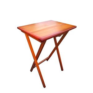 Juego de mesa de aperitivos de cocina DB Home de 4 bandejas plegables talladas con estante de almacenamiento bandeja de desayuno de utensilio rectangular de un solo nivel - Product Image 6