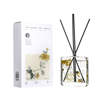 Diffuseur de roseaux avec bâtons en rotin, parfum de maison, marque privée de luxe, bouteille en verre de 100ml, huile essentielle, arôme