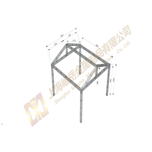 Giàn Hợp kim nhôm 100*100mm khung nhỏ với mái ẩn thất cho sự kiện sân khấu chiếu sáng giàn hiển thị thuận tiện di chuyển - Product Image 2