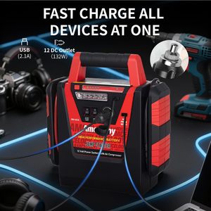 Portable Emergency Car Battery Jump Booster Box 12V High Power for Gasoline SUV Truck Auto HH604 2000 12V Portable Car Batte - Product Image 6