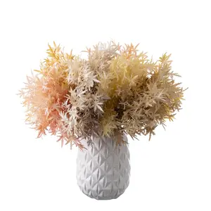 ブーケの家の装飾のための人工花人工植物プラスチックフェニックス尾シダバラ