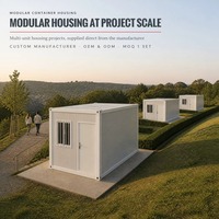 Maison conteneur pliable en acier de 20 pieds avec design moderne pour dortoir, bureau ou villa