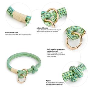 Conjunto de Correa y <span class=keywords><strong>Collar</strong></span> para Perro de Alta Calidad, Diseño Creativo, Cinta de Nailon de Lujo, Anti-Tirones, Ajustable, para Entrenamiento y Paseo, para Cachorros Pequeños, con Cintas Decorativas - Product Image 3