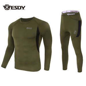 ESDY Mens sport invernali escursionismo ciclismo biancheria intima termica spessa - Product Image 1