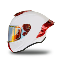 Casco Moto in ABS a Prezzo di Fabbrica, Schema Colori Personalizzabile, Integrale, Fodera Rimovibile con Certificazione DOT/ECE