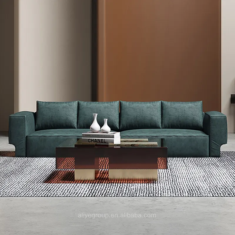 Modern Designer Style Sofa Set Italian Simply Luxury Color Customized Home Furniture Carton Living Room European Style 1 Set