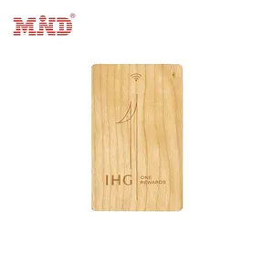 Smart Card Any Shape NFC Wooden Hotel Key Card Bamboo RFID Wood Business Cards