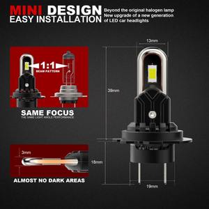 Nouveau <span class=keywords><strong>design</strong></span>, super qualité, 66W, 6000K, puce 3570, 9-30V, Plug-and-Play, IP68, étanche, phares LED H7 pour VW universel - Product Image 4