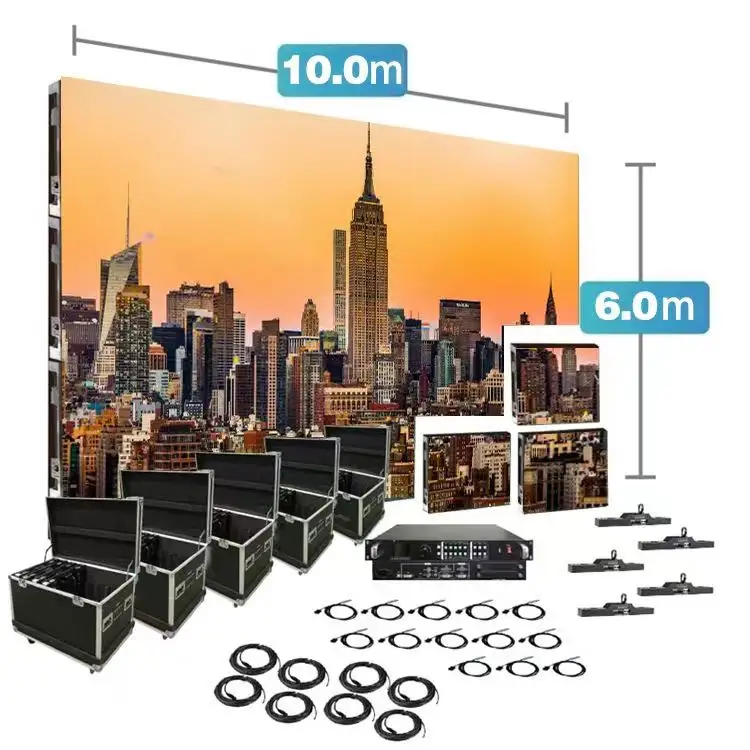 Lecede P2.9 P2.9 P3.9 P4.8 Panel Turnkey Indoor Outdoor Event Stage Video Wall System Rental Led Screen Display For Concert