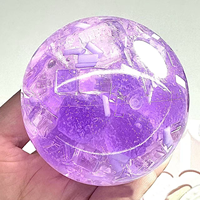 Balle anti-stress transparente en TPR de la série Maltose, faite à la main, 6 cm, jouet à presser, cadeau pour enfants et adultes, temps de détente