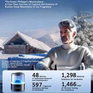 New Arrival 3 Modes Black Car Freshener Diffuser Aluminium Alloy Smart New Aroma Diffuser For Car - Product Image 2