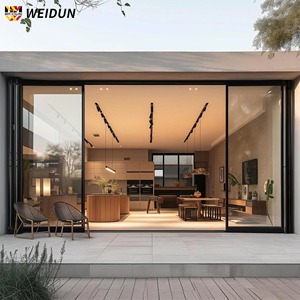 <span class=keywords><strong>Porte</strong></span> <span class=keywords><strong>coulissante</strong></span> moderne en aluminium série WEIDUN 127, double vitrage à rupture de pont thermique, <span class=keywords><strong>porte</strong></span> de patio, fournisseur OEM, taille personnalisée en usine - Product Image 1