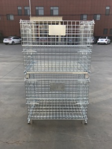 China Fornecedor Europa Estilo 1000Kg Aço Malha Caixa Fio Recipiente Rolo Stillage <span class=keywords><strong>Pallet</strong></span> Gaiola Rack Armazém Armazenamento - Product Image 5