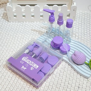 Juego de 8 Mini Botellas de Viaje para Cosméticos con <span class=keywords><strong>Tapas</strong></span> de Rosca de Plástico PET para Champú, Loción y Pelucas - Estilo Moderno de Alta Calidad - Product Image 4