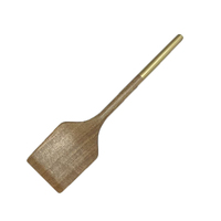 Ensemble d'ustensiles de cuisine en bois d'acacia antiadhésif avec manche doré, cuillères de cuisine, spatule, accessoires de cuisine