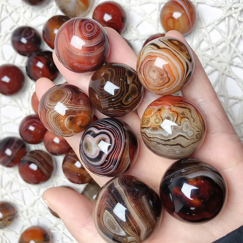 Natural Madagascar Agate Polished Stone Wholesale Crystals Quartz Ball Sardonyx Agate Sphere For Healing