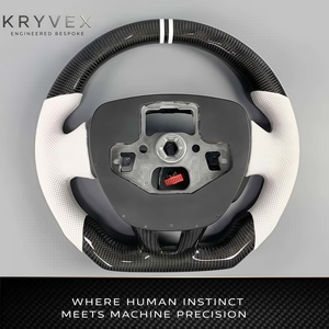 <span class=keywords><strong>Volante</strong></span> Deportivo Kryvex Personalizado de Fibra de Carbono y Cuero para Focus MK3 Hatchback 2015-2018 ST RS ST-Line - Product Image 3