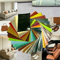 Premium PVC Kunstleder-Stoff Wasserdicht Langlebig Günstig für Sofa Autositz Tasche Schuhherstellung Großhandelspreis pro Meter Yard Rolle