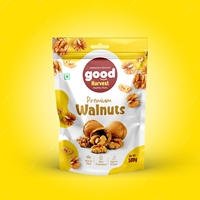 Op maat gemaakte bedrukte Mylar plastic zakken, aluminiumfolie stand-up zakken voor voedsel, noten, fruit, koekjes en snacks, met venster en gemakkelijke ritssluiting