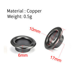 Yüksek kalite özel kazınmış marka logosu giysi için kuşgözü Hoodie giyim kemer aksesuarları delik kuşgözü Metal pirinç - Product Image 4