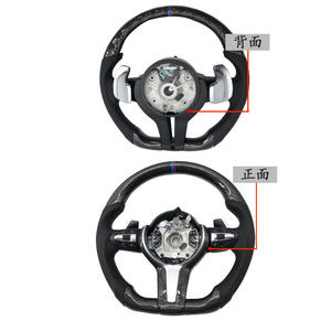 Volante BMW de fibra de carbono BM008 de 3 radios negro para modelos M5 serie F - Product Image 4