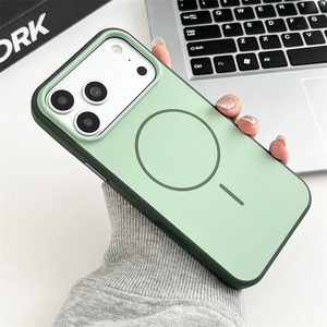 Fundas de Lujo para <span class=keywords><strong>iPhone</strong></span> 15 16 17 12 <span class=keywords><strong>13</strong></span> <span class=keywords><strong>Pro</strong></span> <span class=keywords><strong>Max</strong></span> 14 15 Plus con Botón Integrado para Cámara, Tacto de Piel, Carga Magnética Inalámbrica - Product Image 6