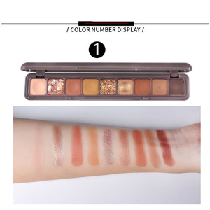 9สีอายแชโดว์เนื้อแมทกลิตเตอร์เนื้อแมทกันน้ำติดทนนานแผ่นคีย์บอร์ดลาเมล่าเครื่องสำอางสำหรับแต่งหน้า - Product Image 3