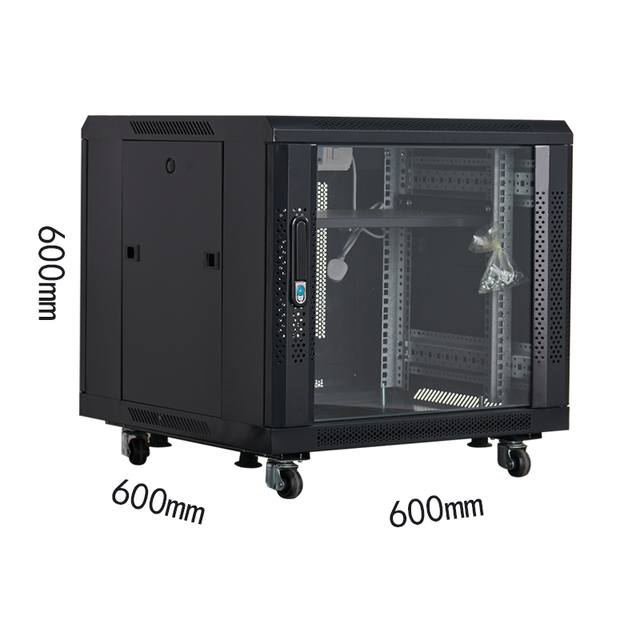 Server Rack Case 19\" Wall Mount Server Network Rack Cabinet 12U Steel Material Data Center Direct Stock