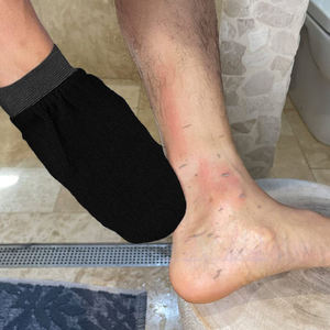 Haute qualité 300d unique Viscose magique <span class=keywords><strong>Peeling</strong></span> gant bain nettoyage corps brosse éponge gant maroc corps gommage gants - Product Image 5