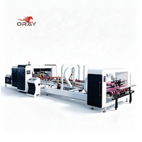Machine automatique de pliage, collage et agrafage Oray pour carton ondulé, pliage, collage et agrafage, économie d'énergie, garantie 1 an