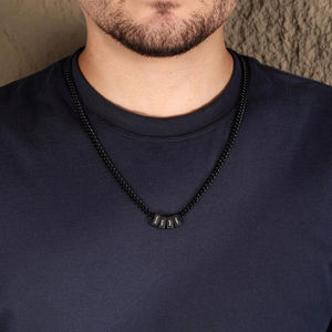 Collares Personalizables de Acero Inoxidable Estilo Vintage con Hilo y Cadena, <span class=keywords><strong>Inscripciones</strong></span> Personalizadas, <span class=keywords><strong>Populares</strong></span> en Mercados Asiáticos y Europeos, Unisex - Product Image 6