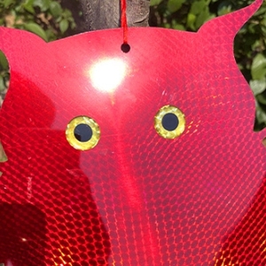 批发双面猫头鹰激光驱鸟器宠物固体反射悬挂脂肪猫头鹰农场动物苍蝇控制 - Product Image 5
