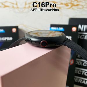 Montre connectée C16Pro avec double bracelet, écran 1,52 pouces, étanche, mesure la fréquence cardiaque, la pression artérielle, l'oxygène sanguin, le sommeil et les appels - Product Image 4