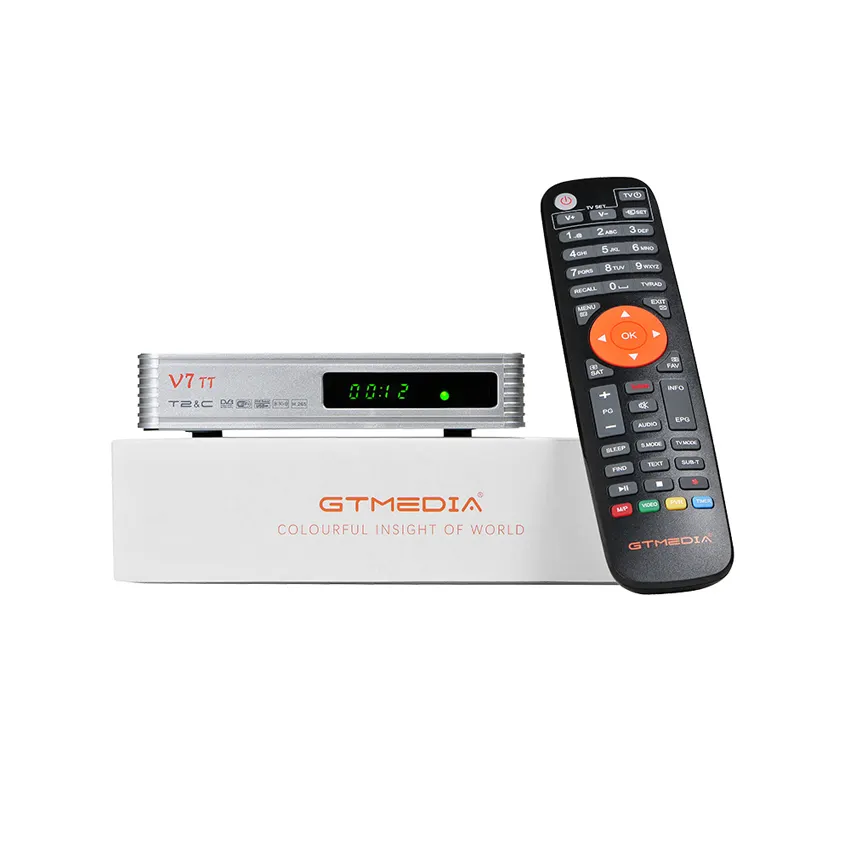 GTMEDIA V7 TT Satelliten-TV-Empfänger Finder DVB 770MHz Dual Core HEVC 10Bit 64MB SPI Flash
