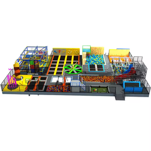 Équipement de parc de trampoline en bois sur mesure <span class=keywords><strong>gratuit</strong></span>, capacité de 500 kg, <span class=keywords><strong>construction</strong></span> en PVC/métal pour les terrains de <span class=keywords><strong>jeux</strong></span> intérieurs commerciaux - Product Image 4